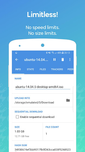 WeTorrent - Torrent Downloader ekran görüntüsü