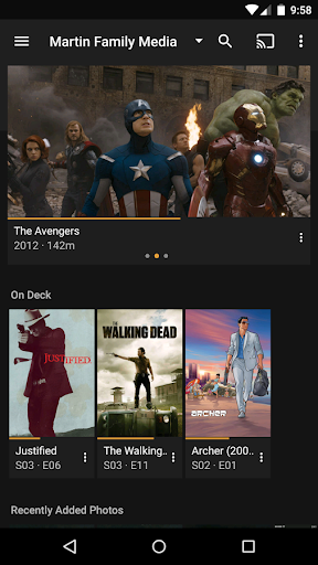 Plex Media Server ekran görüntüsü
