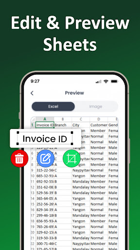 Görüntüyü Excel'e Dönüştür ekran görüntüsü
