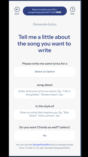 LyricLabLite ekran görüntüsü