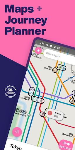 Tokyo Metro Subway Map & Route ekran görüntüsü