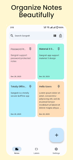 Sangrah - Secure Offline Notes ekran görüntüsü