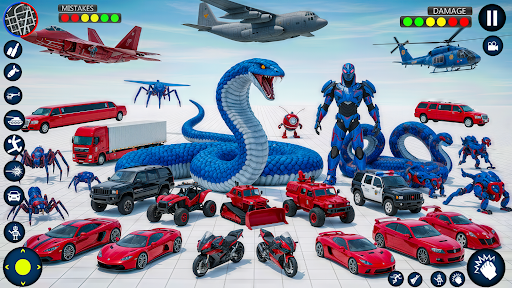Robot Transformation 3D Game ekran görüntüsü