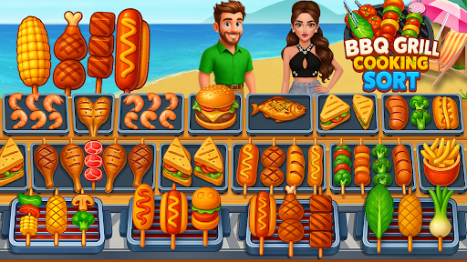 BBQ Grill : Match Cooking Sort ekran görüntüsü
