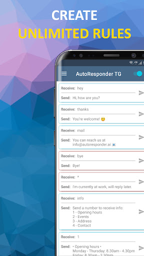 AutoResponder for TG ekran görüntüsü