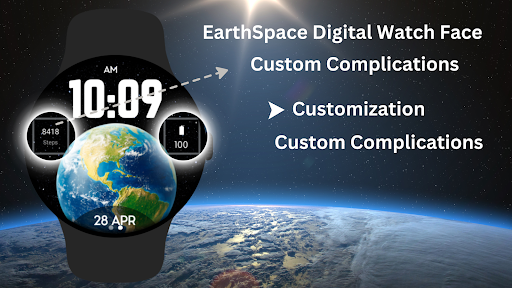 EarthSpace Digital Watch Face ekran görüntüsü