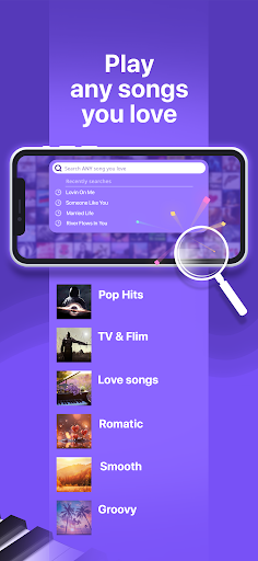 Simpia: Learn piano by songs ekran görüntüsü