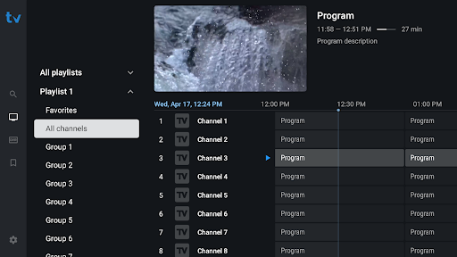 TiviMate IPTV Player ekran görüntüsü