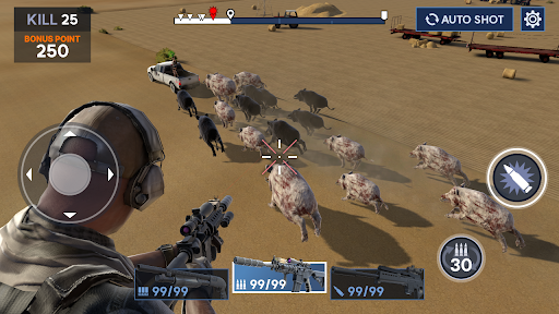 Heli Hog Hunt - Sniper Game ekran görüntüsü