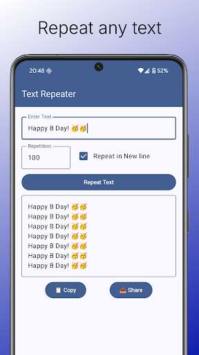 Text Repeater: Repeat Text 10K ekran görüntüsü
