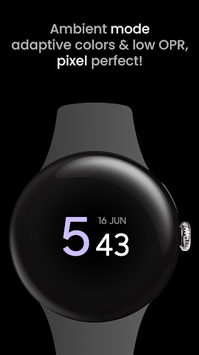 Wave: Wear OS watch face ekran görüntüsü