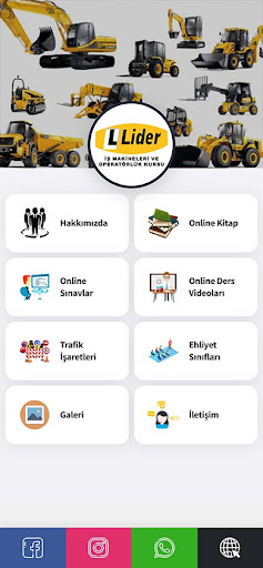 Lider İş Makineleri Kursu ekran görüntüsü