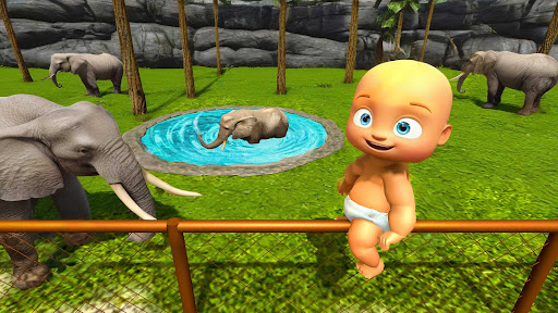 Naughty Baby 3D: Daddy Zoo Fun ekran görüntüsü