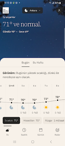 The Weather Channel ekran görüntüsü