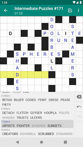 Fill-In Crosswords ekran görüntüsü