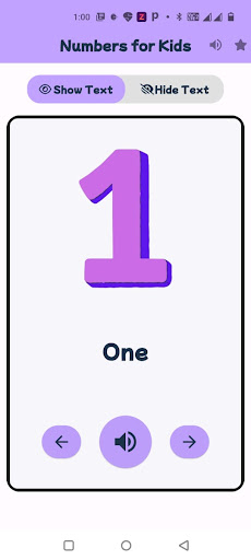 Numbers Flashcard for Kids ekran görüntüsü