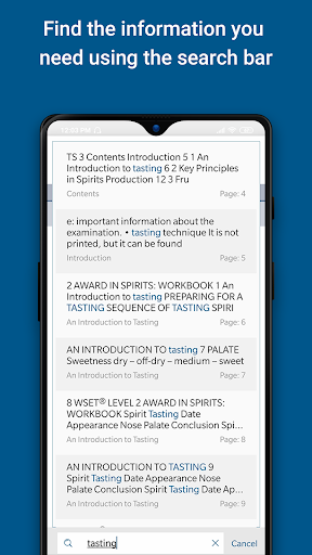 WSET eBooks ekran görüntüsü