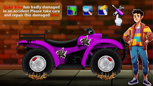 Quad Bike Repair simulation ekran görüntüsü