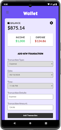 Wallet ekran görüntüsü