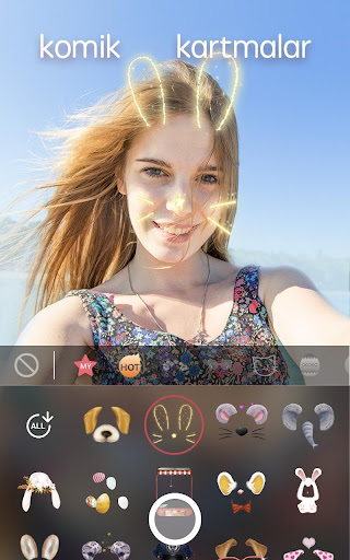 Sweet Snap -  selfie filtre ekran görüntüsü