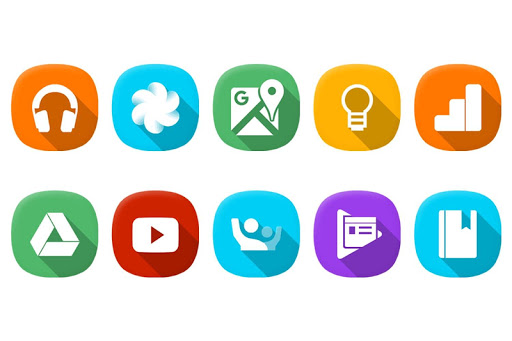 One UI Long Shadow - Icon Pack ekran görüntüsü