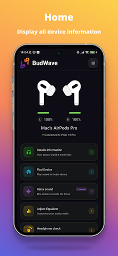 BudWave:Headphone Sound & Info ekran görüntüsü