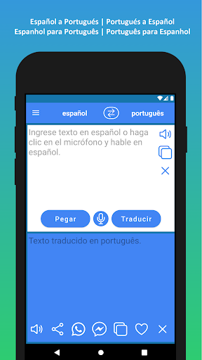 español portugués traductor ekran görüntüsü