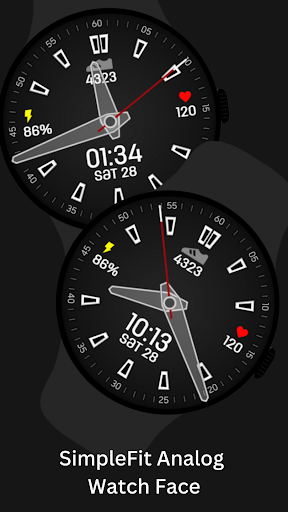 SimpleFit Analog Watch Face ekran görüntüsü