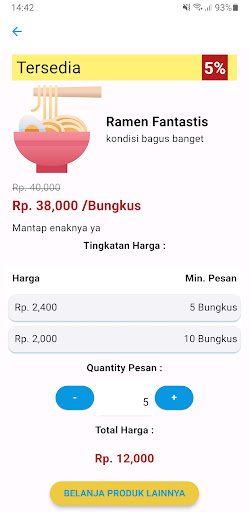 E-Warung ekran görüntüsü