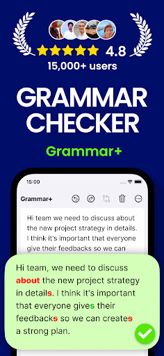 AI Grammar Checker App ekran görüntüsü