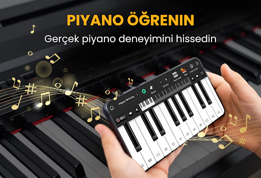 Piyano, Bateri Öğrenin ekran görüntüsü