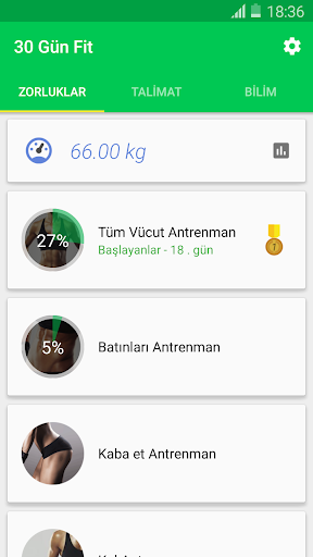30 Günlük Zorlu Fitness Görevi ekran görüntüsü