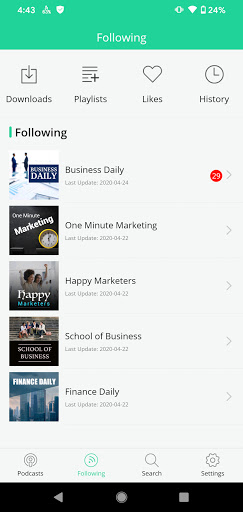 Podbean Pro ekran görüntüsü