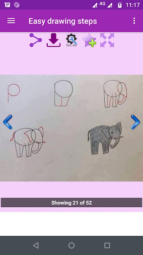 Easy Drawing steps Gallery ekran görüntüsü