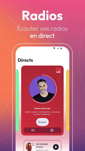 Radio France : radios, podcast ekran görüntüsü