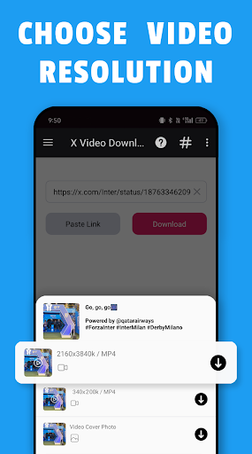 Twitter Video Download ekran görüntüsü