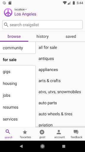 craigslist ekran görüntüsü