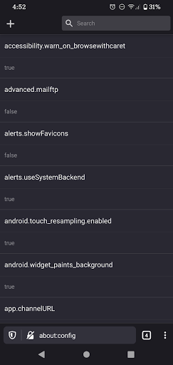 Firefox Nightly for Developers ekran görüntüsü
