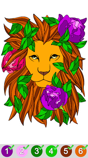 Animals Color by Number Book ekran görüntüsü