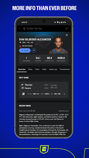 ESPN Fantasy Sports ekran görüntüsü