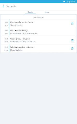 Skype for Business for Android ekran görüntüsü