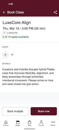 LuxecorePilates ekran görüntüsü