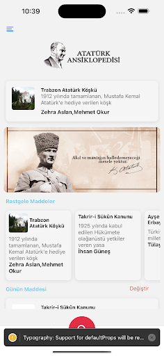 Atatürk Ansiklopedisi ekran görüntüsü