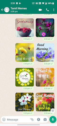 Good Morning Stickers ekran görüntüsü