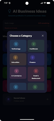 ai business ideas ekran görüntüsü