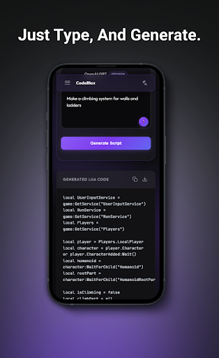CodeBlox - Roblox Script Maker ekran görüntüsü