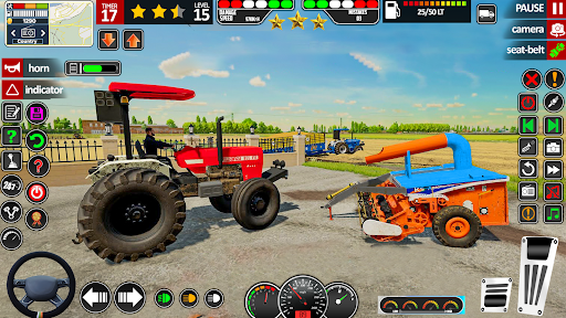 Real Indian Tractor Farming 3D ekran görüntüsü