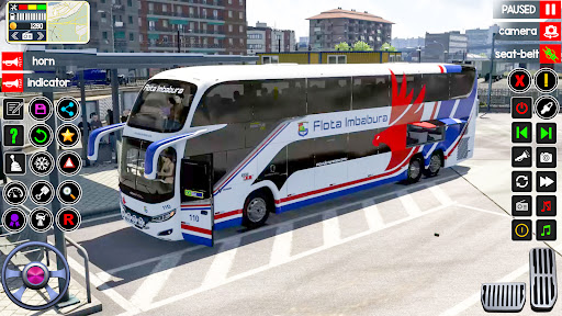 Bus Game Way Coach Bus Driving ekran görüntüsü
