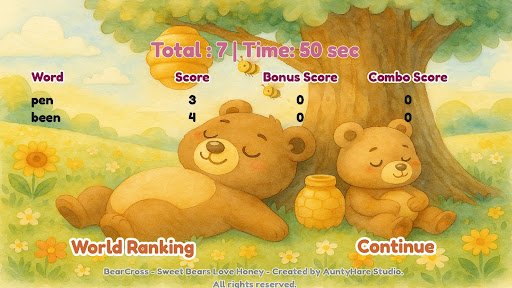 BearCross: Word Puzzle Ranking ekran görüntüsü