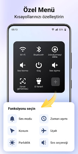 Yardımcı Dokunmatik, Android ekran görüntüsü